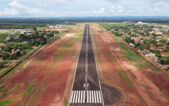 As obras incluem ainda um novo estacionamento, nova área para passageiros e a duplicação da Av. Dionísio Farias, que dá acesso ao aeroporto pela BR-153