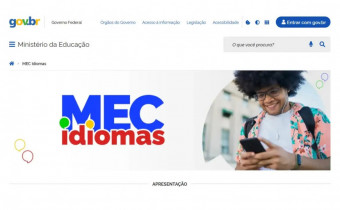 O MEC Idiomas é um portal e aplicativo gratuito do MEC de aprendizagem bilíngue autoinstrucional do nível básico ao avançado