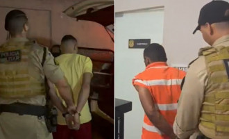 Dois suspeitos presos pela Polícia Militar nos setores Noroeste e Maracanã