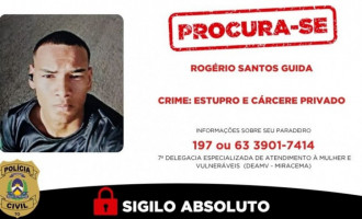 Polícia Civil procura por foragido por estupro em Miracema