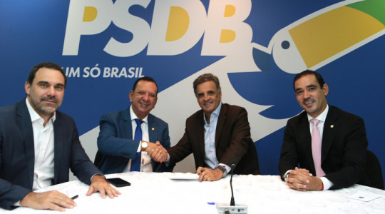 Mais votados no pleito de 2022 para a Câmara, Toinho Andrade e Vicentinho Júnior estão juntos agora no PSDB