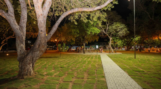 Praça da Quadra 405 Sul foi revitalizada por meio de parceria entre a Energisa Tocantins e a Prefeitura de Palmas.